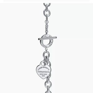 Return to Tiffany Heart Tag Toggle Necklace in Silver